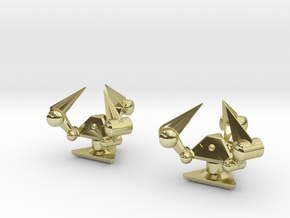 Tribot Cufflinks in 18K Gold Plated