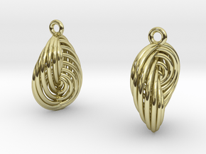 Running in Circles - Earrings (S) in 18K Gold Plated