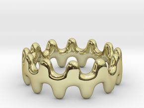 Artistic Wave Ring in 18K Gold Plated