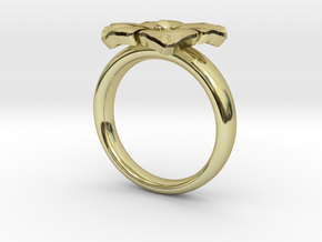 ringflower S57 3/4 (size 8) in 18K Gold Plated
