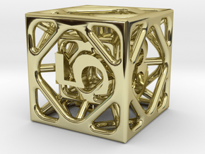 Cage d6 in 18K Gold Plated