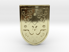 Toon Hero's Shield in 18K Gold Plated