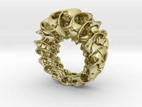 Gyroid Ring in 18K Gold Plated