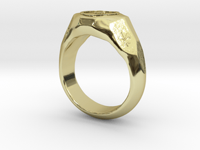 US 7 size "Play" ring, second edition. in 18K Gold Plated