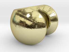 C sphere pendant half a tennis ball in 18K Gold Plated