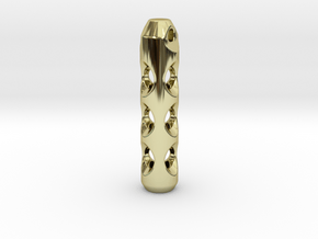 Tritium Lantern 2C (Silver/Brass/Plastic) in 18K Gold Plated