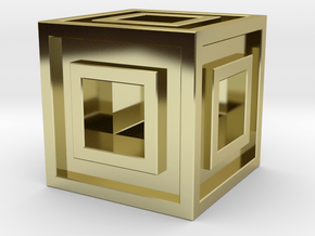 Square Bead in 18K Gold Plated
