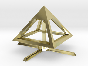 Pyramid Mike B 4cm in 18K Gold Plated