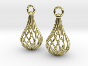 Twisted Cage earrings in 18K Gold Plated