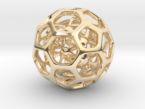 Little Hedron in 14k Gold Plated Brass