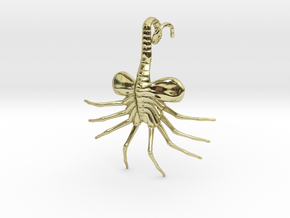 Facehugger Pendant in 18K Gold Plated