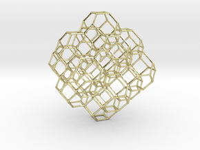 Truncated octahedral lattice in 18K Gold Plated