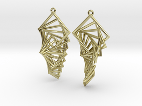 Arithmetic Earrings (Rhombus) in 18K Gold Plated