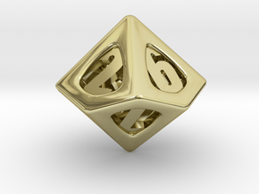 Thoroughly Modern d10 in 18K Gold Plated