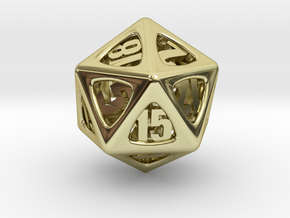 Thoroughly Modern d20 in 18K Gold Plated