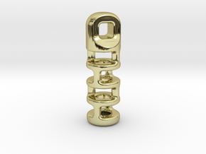 Tritium Lantern 3A (2x12mm Vial) in 18K Gold Plated