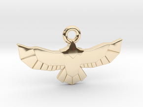 Poly Eagle in 14k Gold Plated Brass