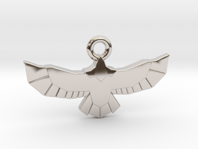 Poly Eagle in Rhodium Plated Brass