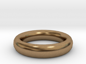 Thin Ring 20 x 20mm in Natural Brass
