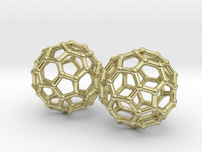Mini Buckyball Chemistry Molecule Earrings in 18K Gold Plated