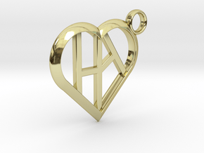 Heart of love keychain [customizable] in 18K Gold Plated