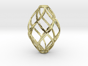 Zonohedron Pendant or Earring in 18K Gold Plated