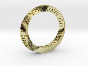 Live The Life You Love - Mobius Ring in 18K Gold Plated