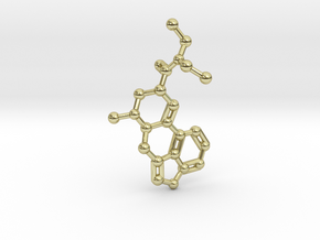 LSD Molecule Keychain / Pendant in 18K Gold Plated