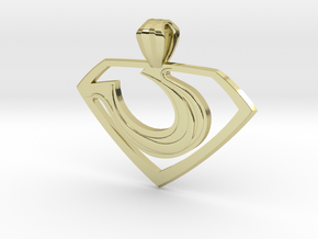 Zod "Man of Steel" Pendant in 18K Gold Plated