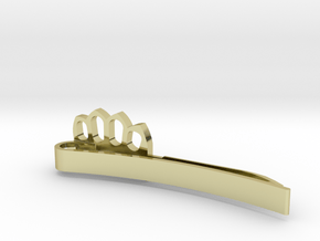 TRENCH KNIFE MONEY/TIE CLIP in 18K Gold Plated