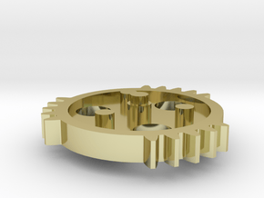 TSG - triple sector gear 2/3 scale keychain/neckla in 18K Gold Plated