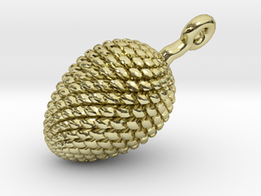 Pine Cone Pendant in 18K Gold Plated