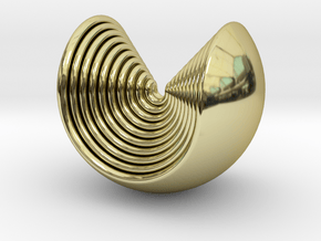 Multilayer Open Sphere in 18K Gold Plated