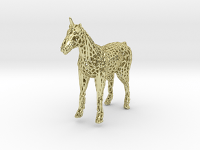 Unicorn Voronoi in 18K Gold Plated