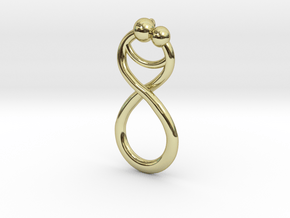 Infinite Embrace Pendant in 18K Gold Plated