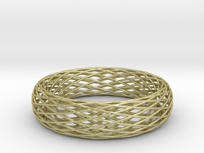 Toroidal Knot Bangle in 18K Gold Plated