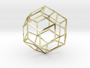 Rhombic Triacontahedron in 18K Gold Plated