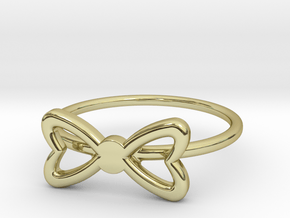 Knuckle Bow Ring, subtle and chic. in 18K Gold Plated