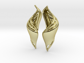 Chrysalis Shell Earrings. in 18K Gold Plated