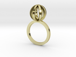 Sphere outlines ring in 18K Gold Plated