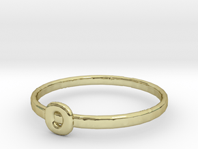O Ring in 18K Gold Plated