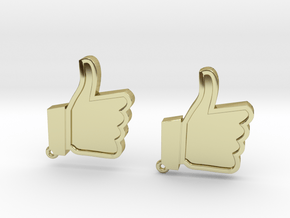 Facebook like earrings in 18K Gold Plated