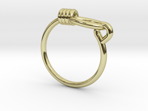 Rope Chain Ring - Sz. 9 in 18K Gold Plated