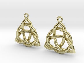 Triquetra Earrings in 18K Gold Plated
