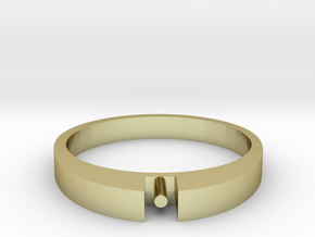 1-bit ring (US7/⌀17.3mm) in 18K Gold Plated