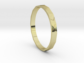 Square One - Sz. 9 in 18K Gold Plated