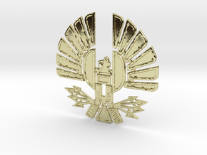 'Mockingjay' Panem Sigil Pendant for neclace in 18K Gold Plated