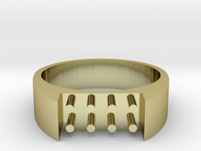 8-bit ring (US7/⌀17.3mm) in 18K Gold Plated