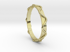 Waves Ring - Sz.8 in 18K Gold Plated