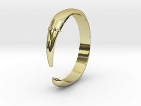Single Claw Ring - Sz. 10 in 18K Gold Plated